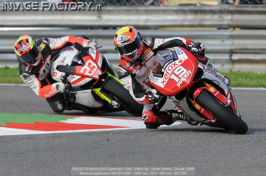 2009-05-10 Monza 0232 Superstock 1000 - Warm Up - Xavier Simeon - Ducati 1098R